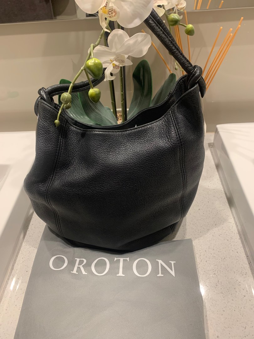 OROTON HOBO STYLE BLACK LEATHER BAG DISCONTINUED Women s Fashion Bags Wallets on Carousell