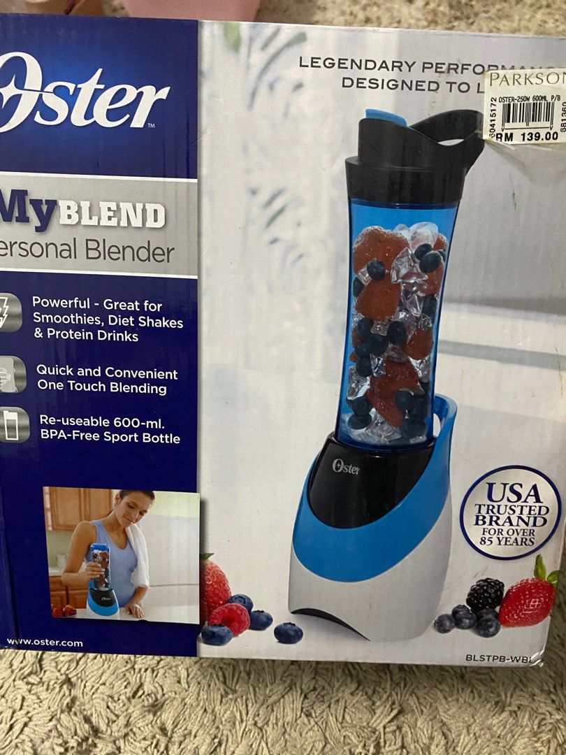 Oster Personal Blender with extra bottles, Furniture & Home Living