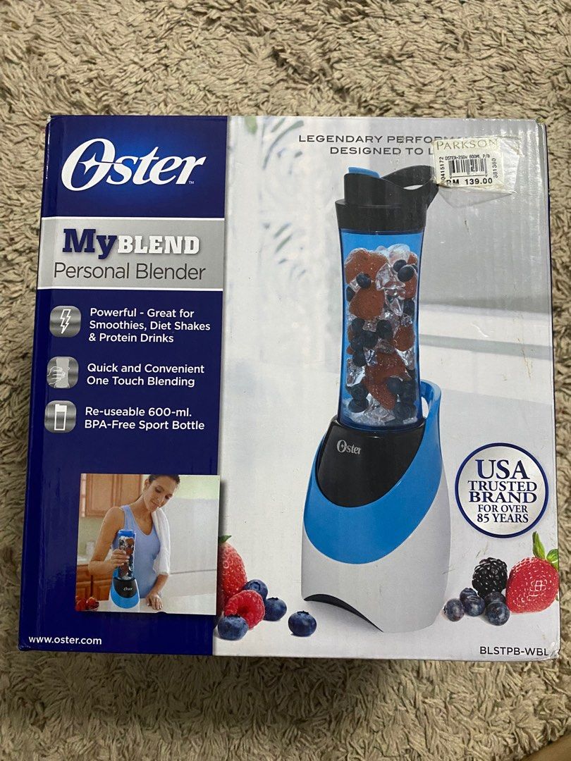 Oster Personal Blender with extra bottles, Furniture & Home Living