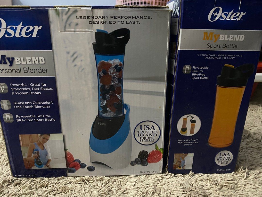 Oster Personal Blender with extra bottles, Furniture & Home Living