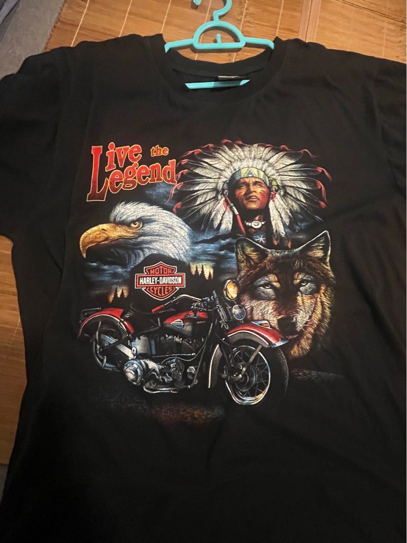 Oversized Harley Davidson Vintage Tee Men s Fashion Tops Sets