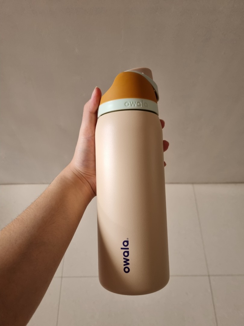 NEW Owala Limited Edition FreeSip 40 Oz Stainless Steel Water Bottle AMBER  GLOW