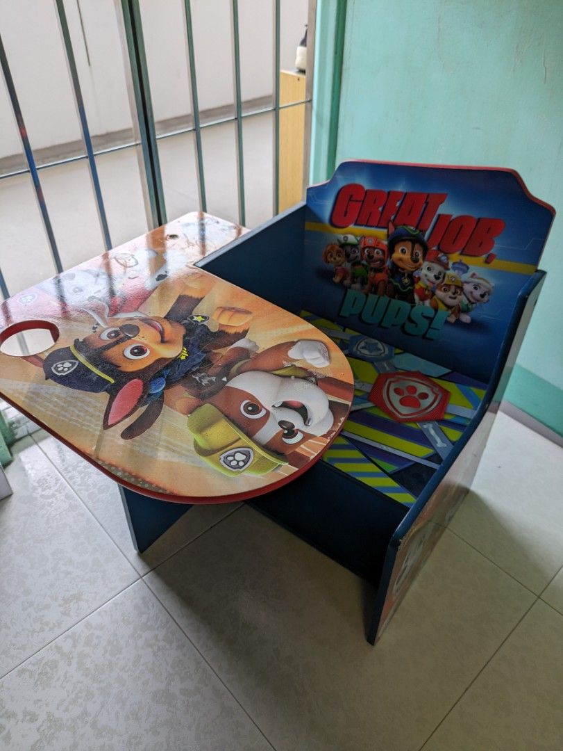 Paw Patrol Children Child Desk Babies Kids Baby Nursery Kids