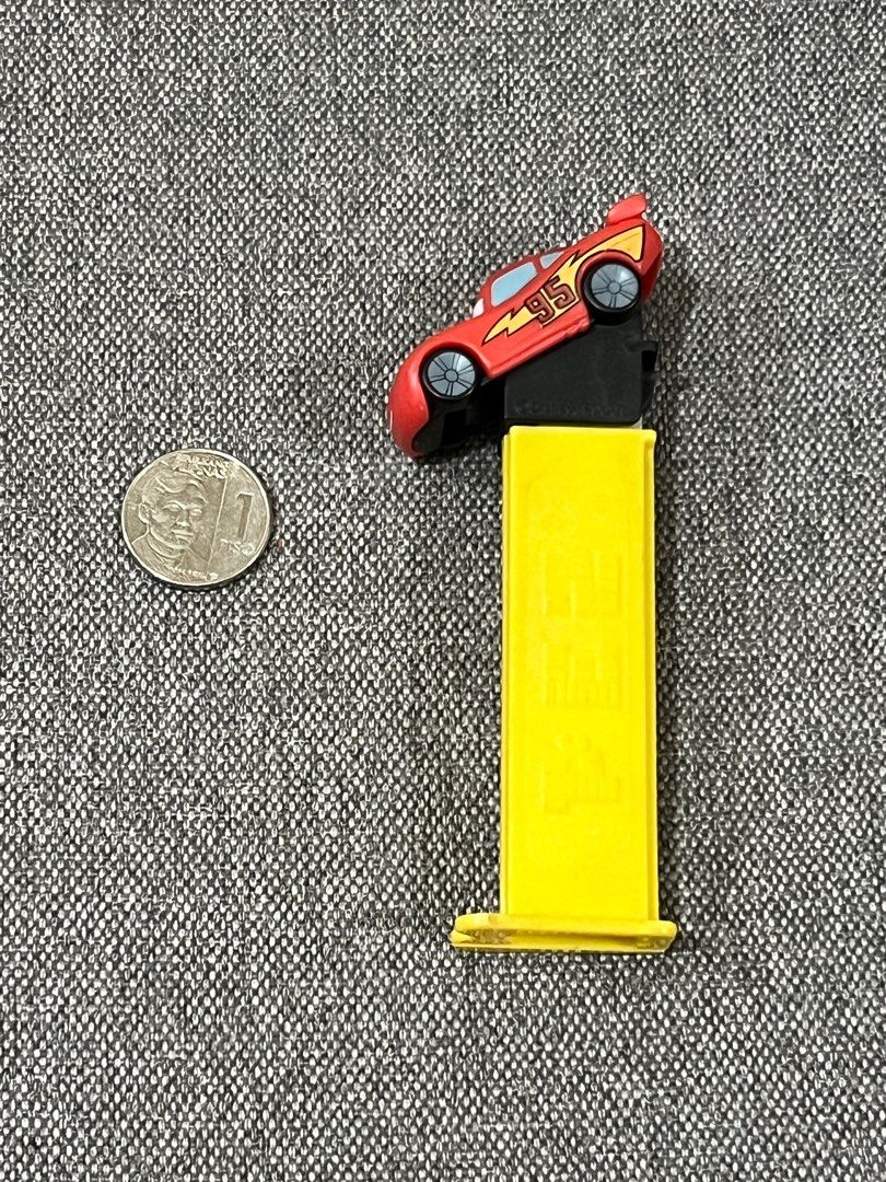 PEZ Candy Dispenser CARS Lightning Mcqueen (Category: Vehicle & Diecast Models) located in Makati City. Submitted by bobpul (Listing ID 1263173801, Image 2). Description: Selling a Pez candy dispenser. original. Part of Cars Collection before. Location: Makati Payment: BPI, Gcash or Paymaya Shipping : buyers expense (Grab, Lalamove, J&T direct or shopee checkout, pick up at Starbucks Avida Malugay).