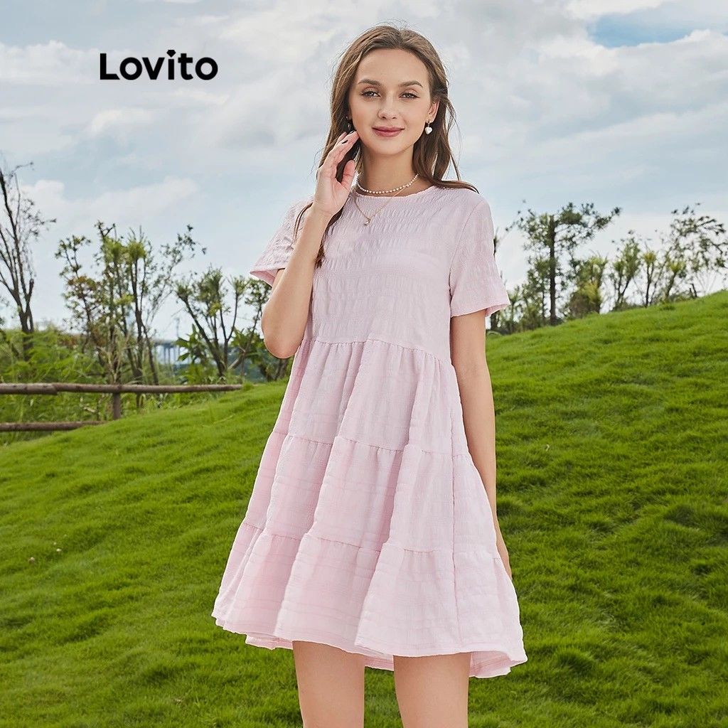 Pink casual dress Women s Fashion Dresses Sets Dresses on