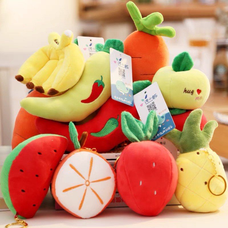 Plush toy fruits sale and vegetables