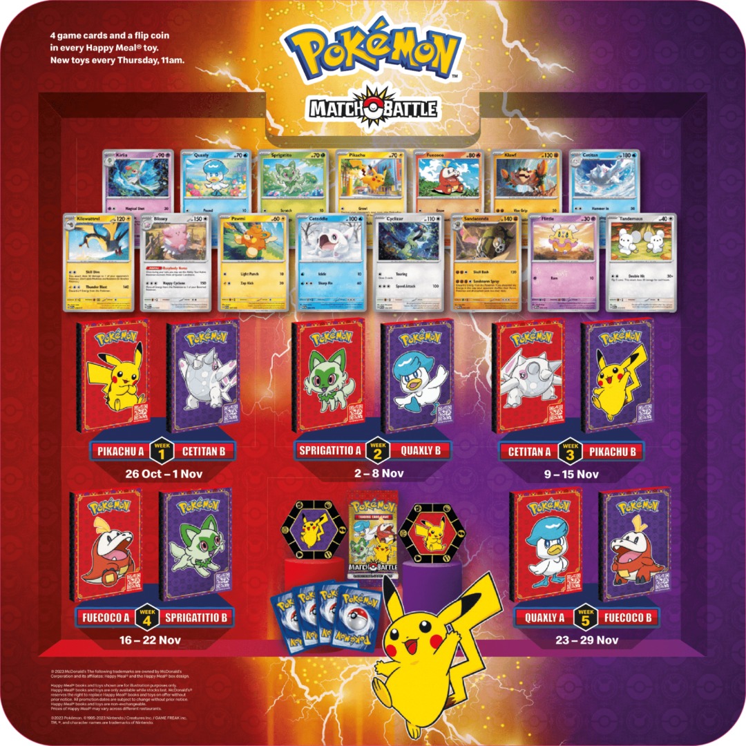 [PreOrder] Pokemon McDonald Match Battle Pack Cards Limited, Hobbies