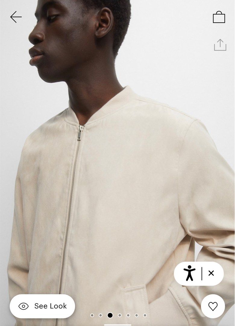 Pull u0026 Bear Suede Bomber Jacket Mens, Men's Fashion, Coats, Jackets and  Outerwear on Carousell