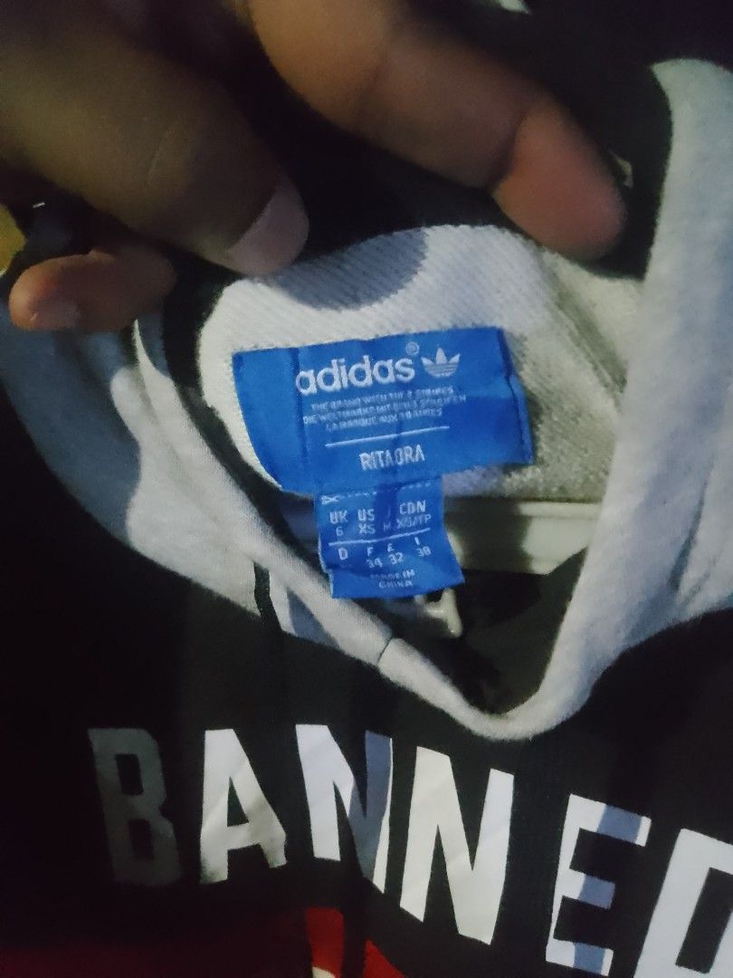 Rare Adidas Original Rita Ora Banned From Normal Hoodie Tiger