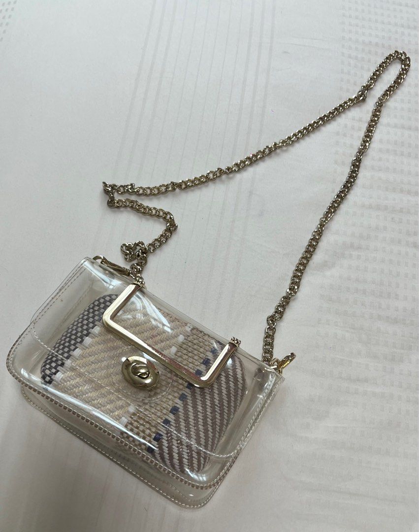 Rattan Gold chain sling Bag