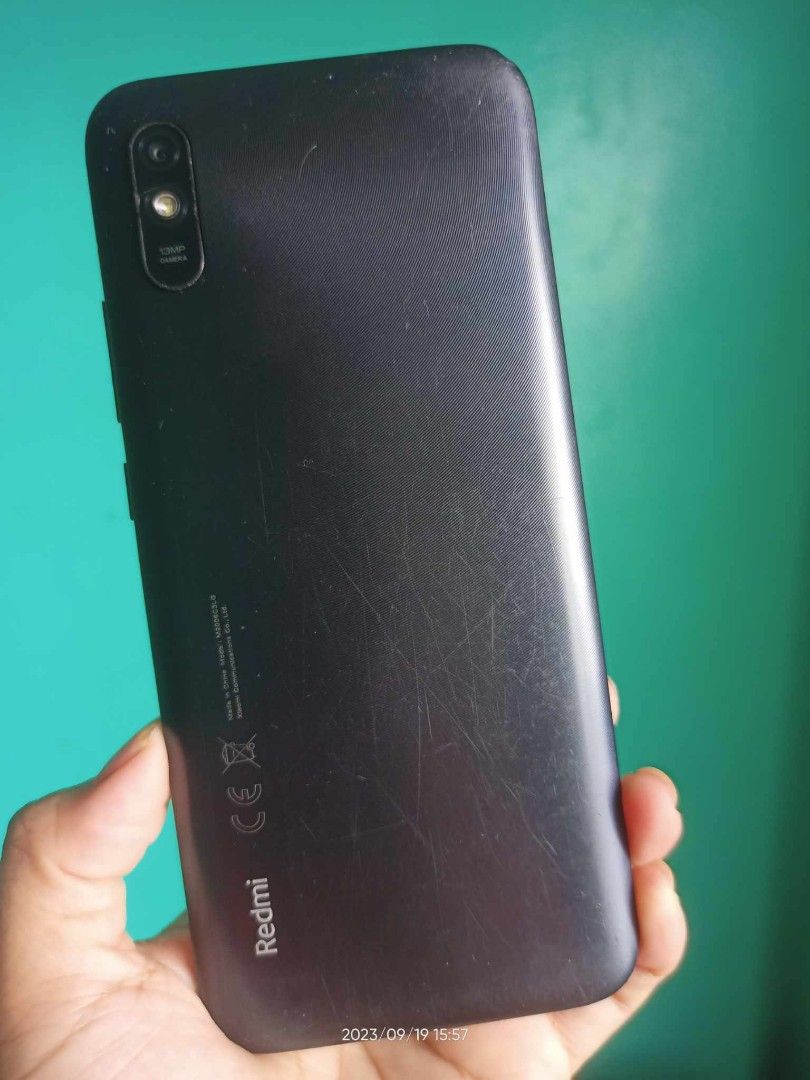 REDMI 9A (Category: Xiaomi) located in Quezon City. Submitted by chel2704 (Listing ID 1263028538, Image 2). Description: REDMI 9A UNIT ONLY FIX 2000!! 6.5 INCHES 2GB/32GB 13MP MAINCAM 5000MAH MAKUNAT BATTERY GOOD FOR ALL APPS AND GAMES. NO ISSUE NO ISSUE!!.