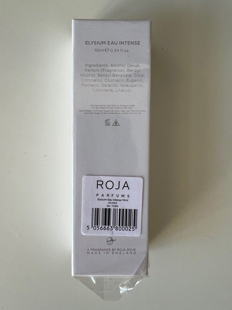 Roja Perfumes - Elysium Eau Intense 10ml, 美容＆個人護理, 健康及 