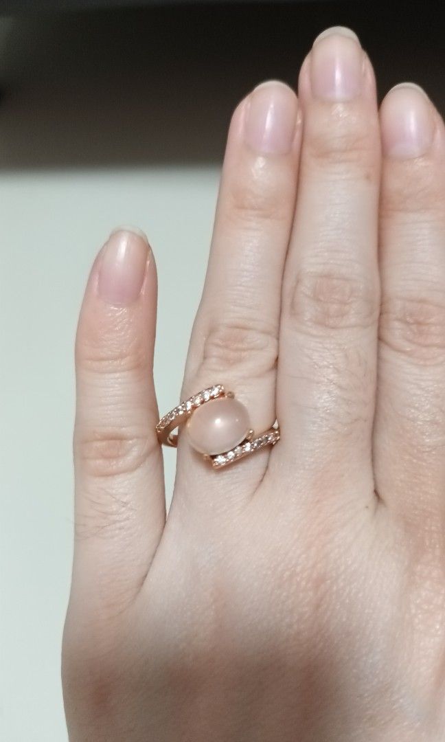 Rose Quartz Crystal Ring Women s Fashion Jewelry Organisers
