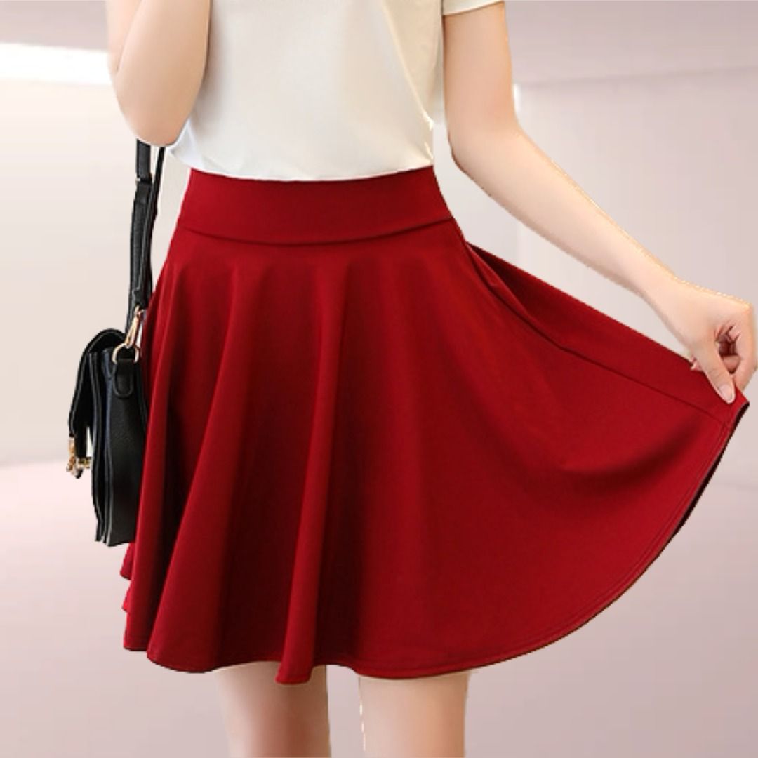 Plus size cheap red skirt 4xl