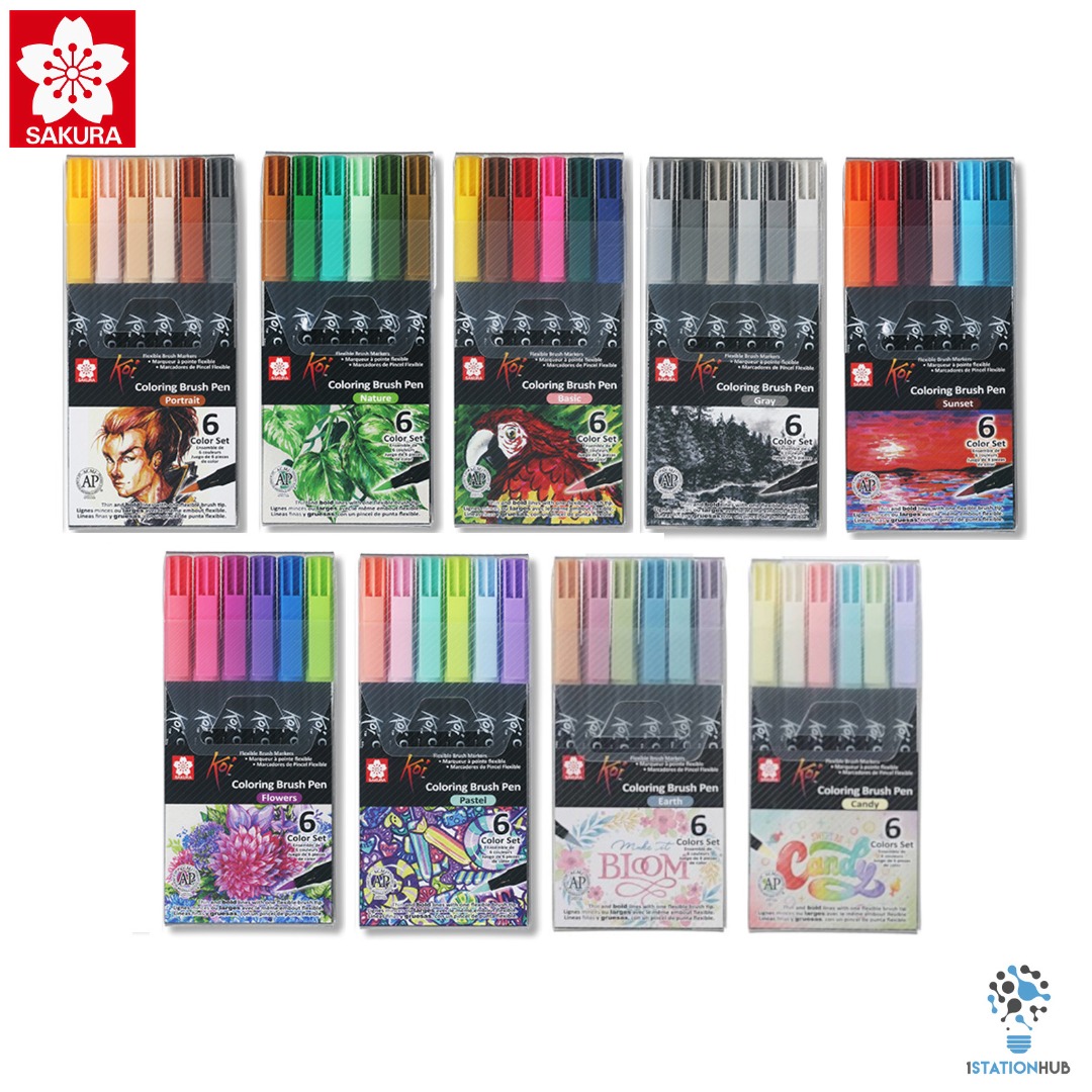 Sakura Koi Coloring Brush Pen (Available In 48 Colours) List 1/3