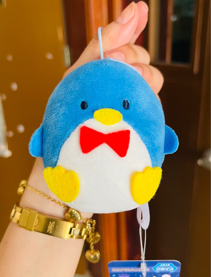 Sanrio Tuxedo Sam charm plush, Hobbies & Toys, Toys & Games on Carousell