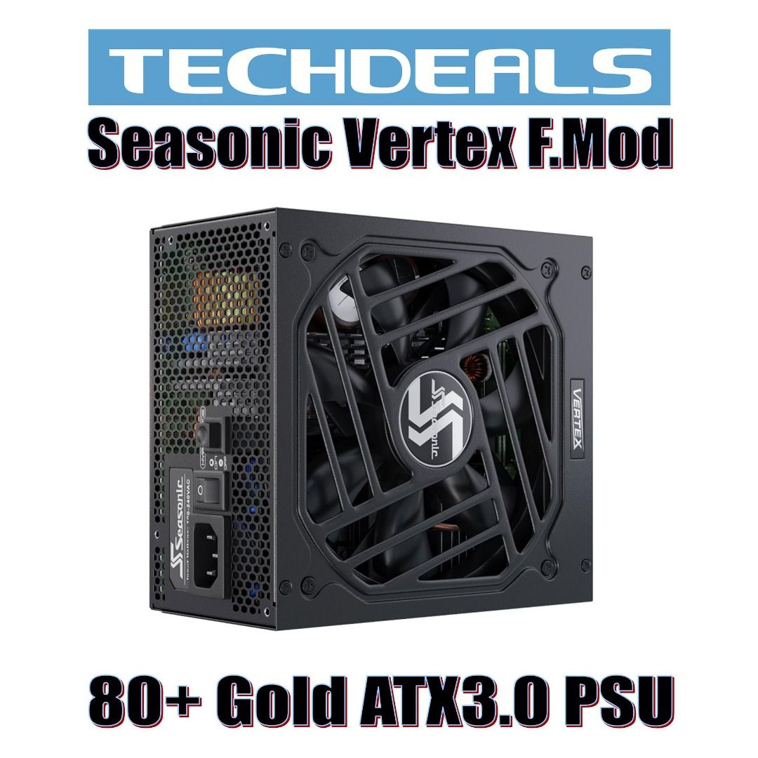 Seasonic Vertex GX- F.Mod 80+ Gold ATX3.0 PSU - 750W | 850W | 1000W ...