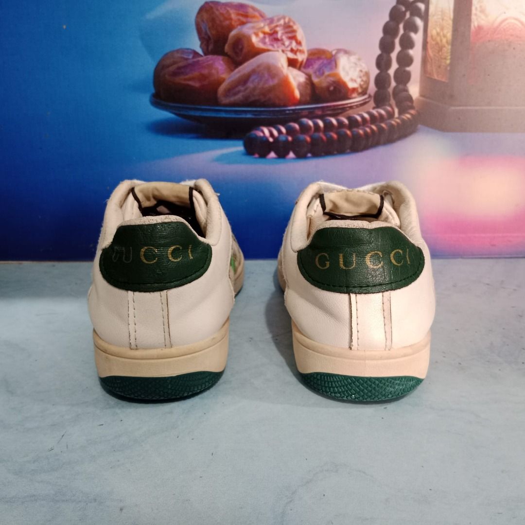 Sepatu Sneakers Gucci GG Screener Casual Beige Size 37 23cm