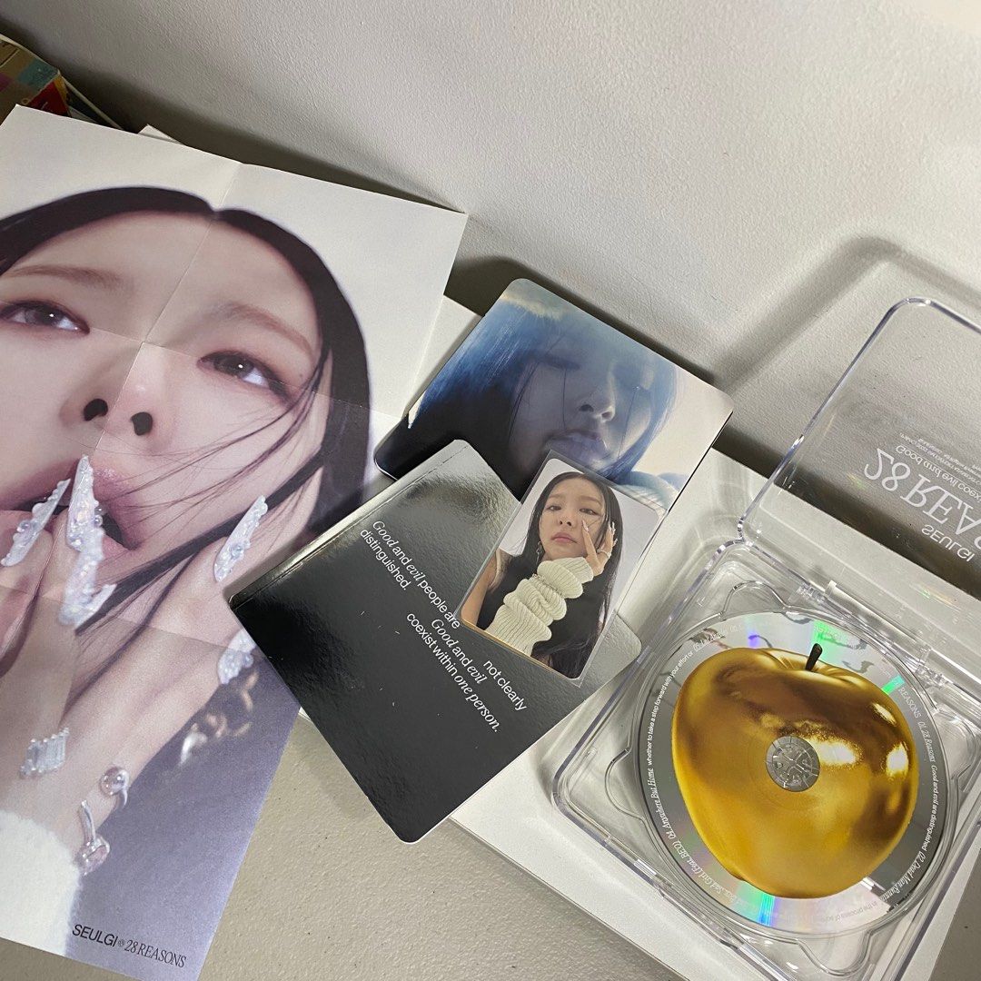 SEULGI 28 Reasons Case CD Album (Category: CDs & DVDs) located in Rizal. Submitted by yellojello8 (Listing ID 1263135165, Image 2). Description: ✷ condition: 10/10 ✷ complete inclusions (with PC) ✷ mop: gcash ✷ mod: courier c/o buyer.