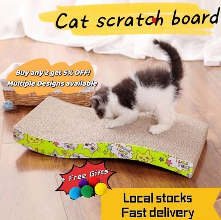 SG STOCK Bundle Discount Cat Scratch Board Cat Scratcher Board Scratching Board HKS2695