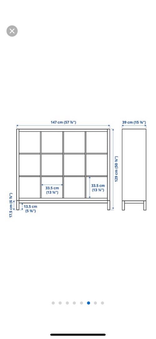 Shelving unit with underframe IKEA KALLAX Shelving unit with under