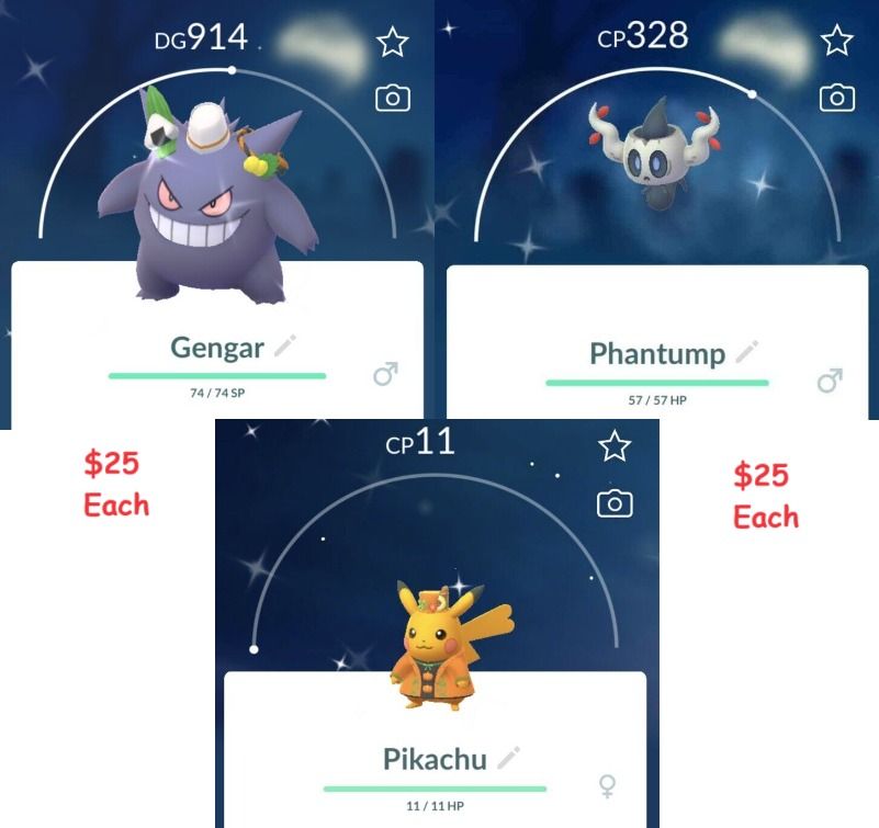 Gengar Pikachu Pokemon Go Halloween SHINY COSTUME - Main Image