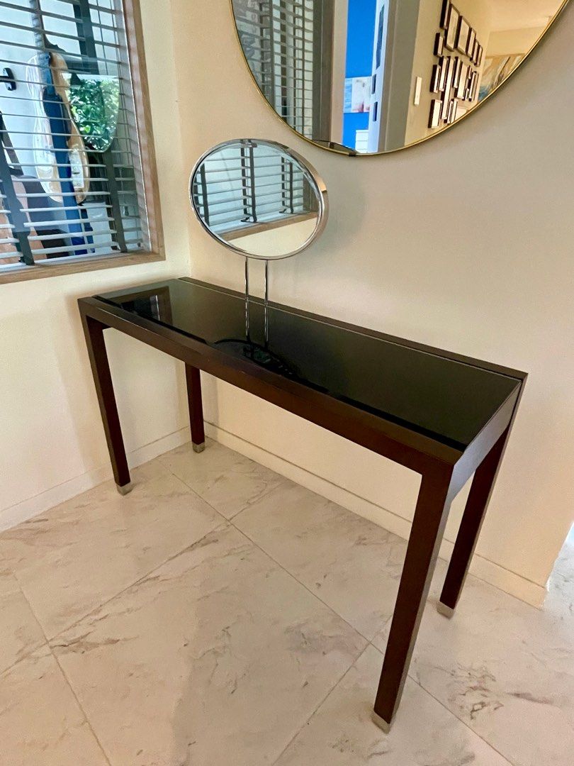 Side Table/Study Desk/Dressing Table with Mirror, Furniture & Home Living, Furniture, Tables