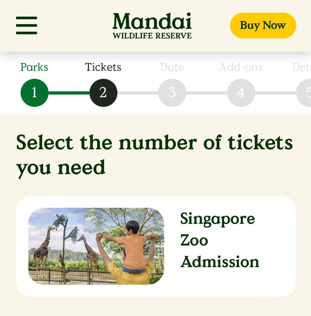 Singapore Zoo ticket x2, Tickets & Vouchers, Local Attractions