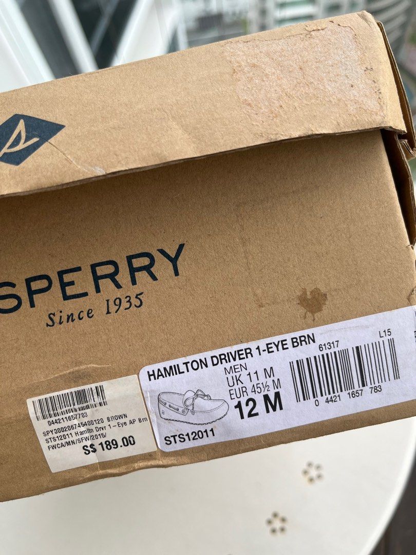 Sperry shop shoe box