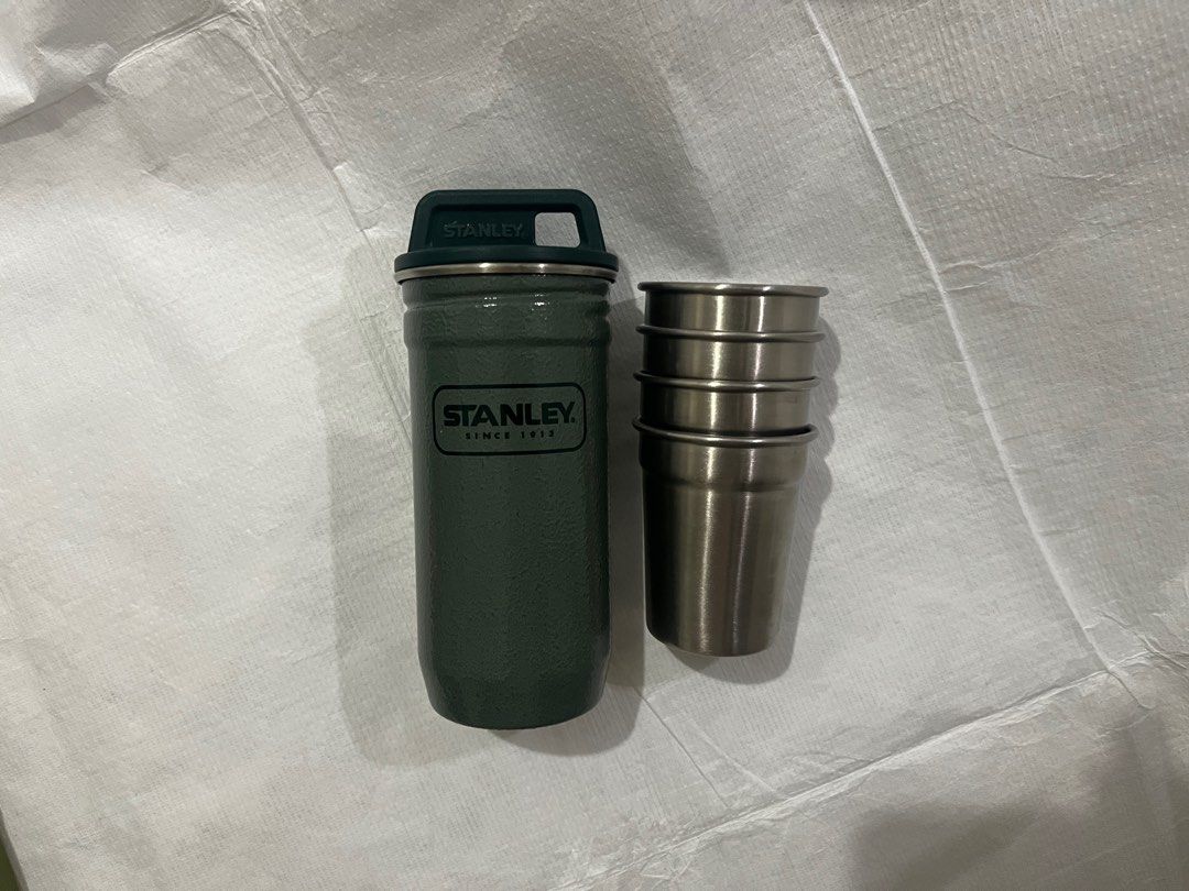 Stanley Adventure Nesting Shot Glass Set Hammertone Green