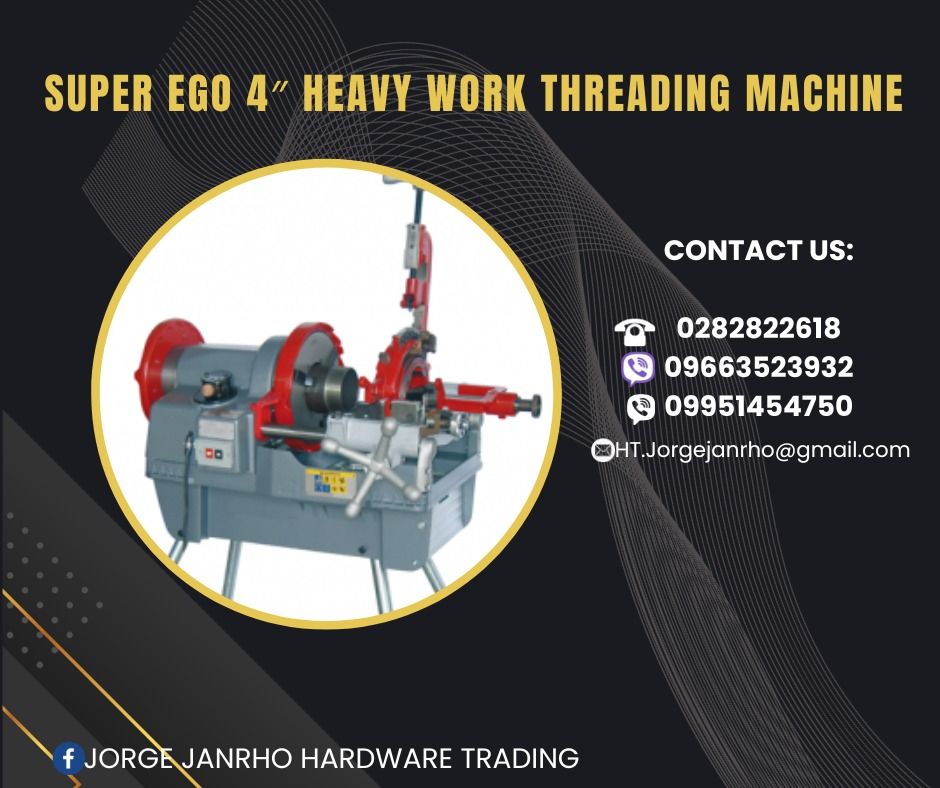 SUPER EGO HEAVY WORK THREADING MACHINE, Commercial & Industrial ...