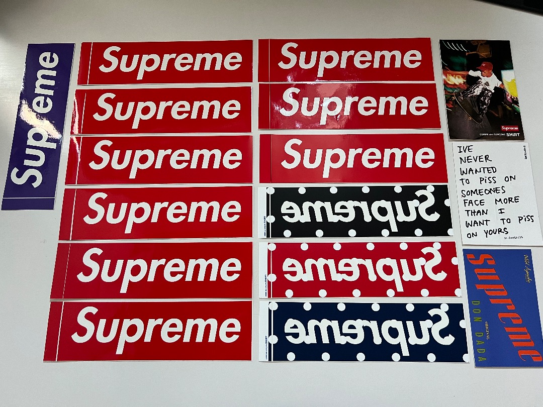 Supreme cdg box logo sticker online