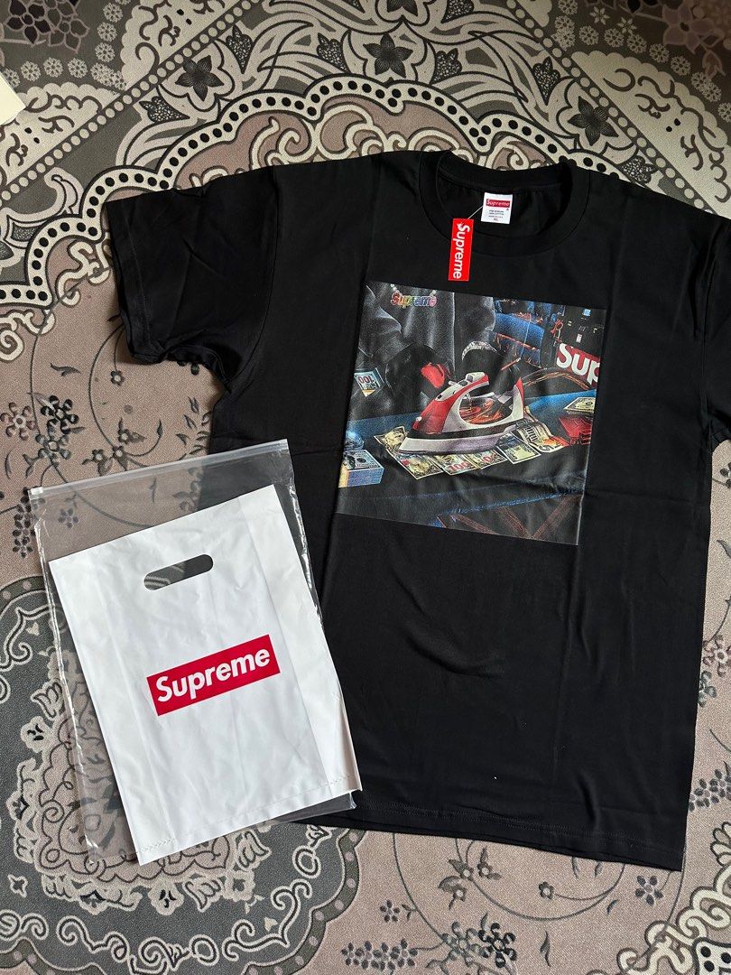 Supreme kids tee black top