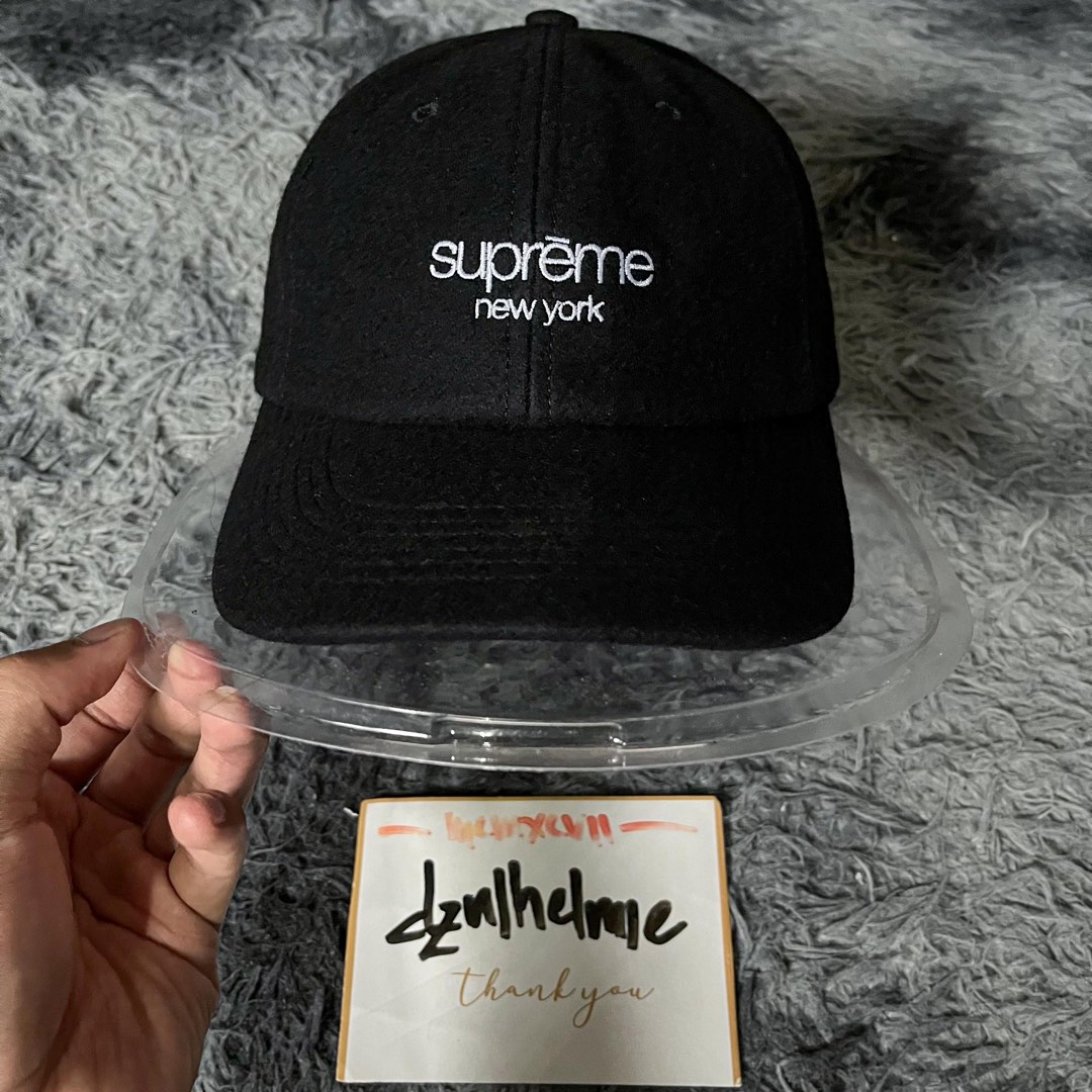 Supreme Wool Classic Logo 6 Panel Cap, Men's Fashion, Watches