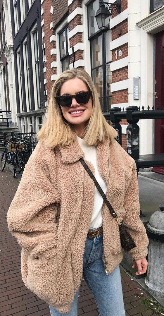 Teddy Bear Coats Preppy Jacket Granny s Sweater Fleece Type not
