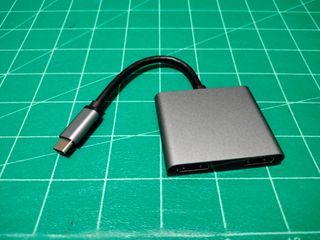 Thunderbolt USB Type C to 2 Dual HDMI 4 in 1 Digital AV Multiport Adapter Active Converter