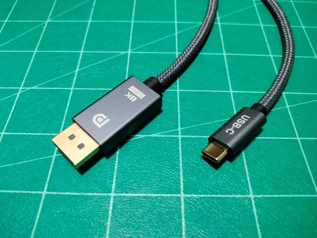 Thunderbolt USB Type C to DisplayPort DP Cord Cable (Category: Cables & Adaptors) located in Quezon City. Submitted by kyrex12 (Listing ID 1240352255, Image 1). Description: Thunderbolt USB Type C(male)-input DisplayPort DP(male)-output -1000 each -950 wholesale(6pcs. and above) -1.8m -braided -8k (60hz) -4K (144hz) -2k (144hz / 165hz) -1080p (120hz / 144hz / 165hz / 240hz / 360hz) -Note: Compatible to all Devices that support DP ALT MODE over US