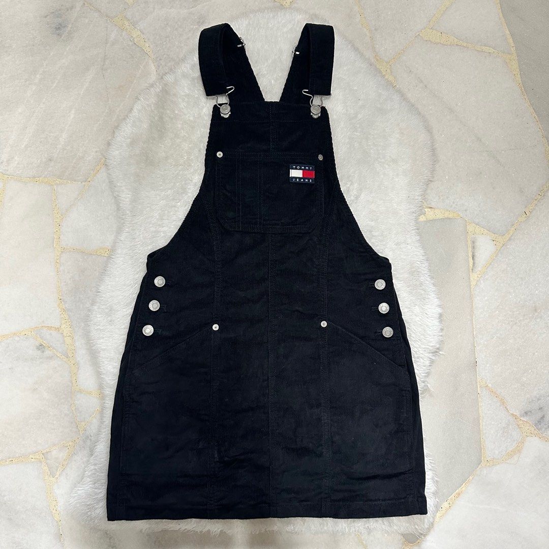 Tommy Jeans Women s Corduroy Dungaree Dress