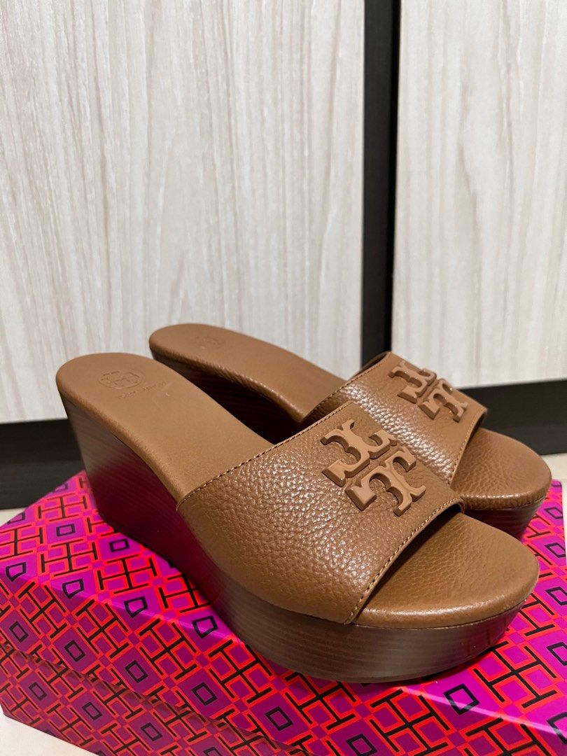 Tory Burch Brown Wedges Luxury Sneakers Footwear on Carousell