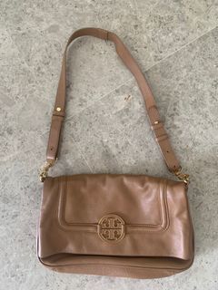Tory Burch Robinson Open Dome Satchel+Tags / Style NO. 1159743 / Tigers Eye  211
