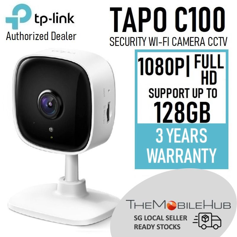 TP-LINK 1080p H.264 Home Security Wi-Fi Camera, Tapo C100