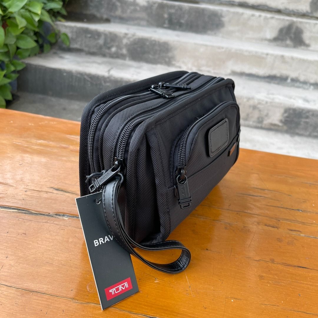 TUMI Alpha Men Travel Clutch Organizer, Men's Fashion, Bags, Belt bags