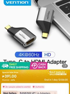 Type C to HDMI Adapter Vention