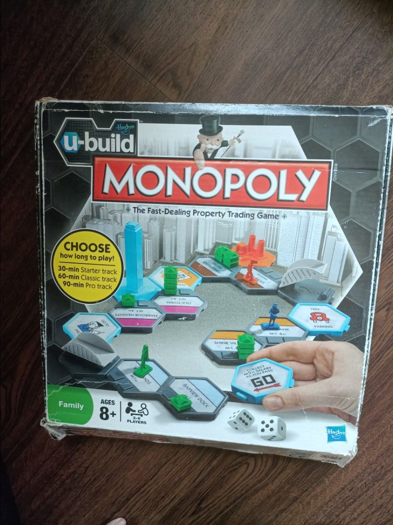 U Build Monopoly Hasbro Board Game, Hobbies & Toys, Toys & Games on