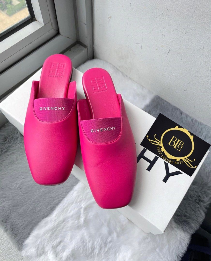 Womens pink givenchy hotsell slides
