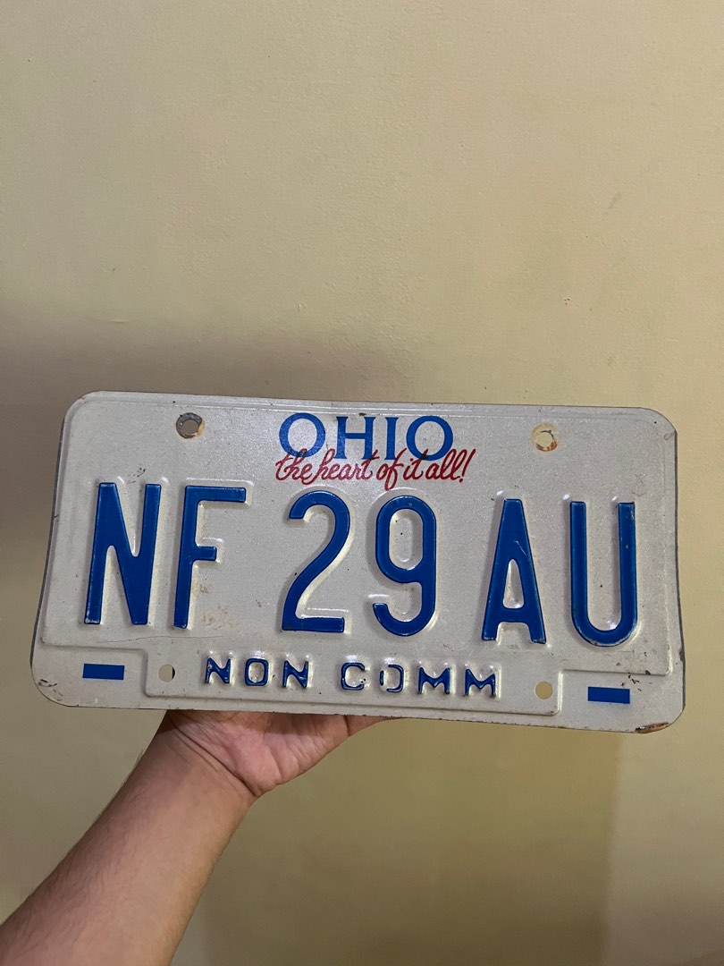 US vintage car license plate, Hobbies & Toys, Memorabilia