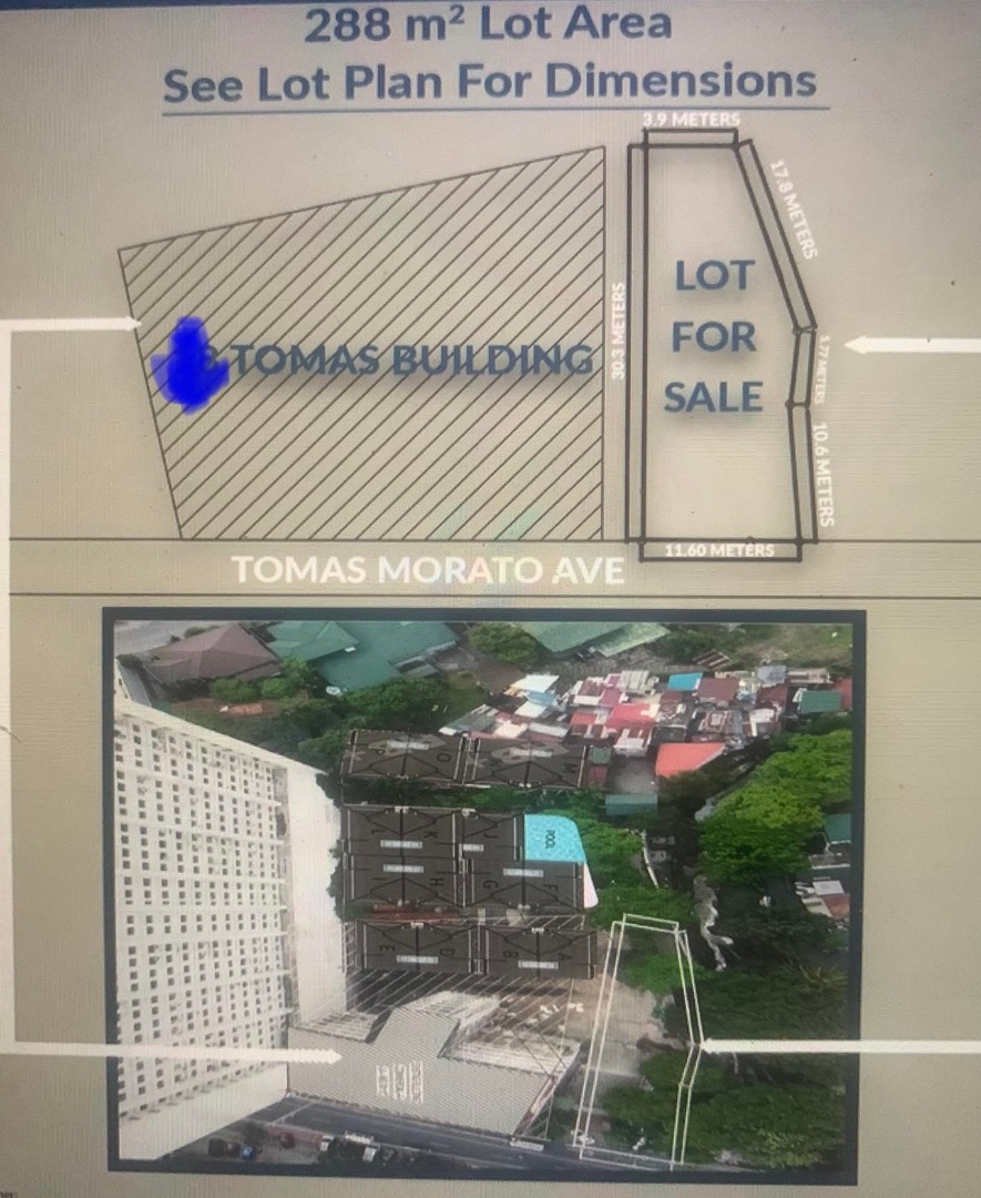 Vacant lot for sale in Tomas Morato along commercial area.., Property