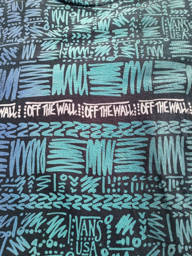 Vintage 90s Vans Of The Wall Overprint Men s Fashion Tops Sets