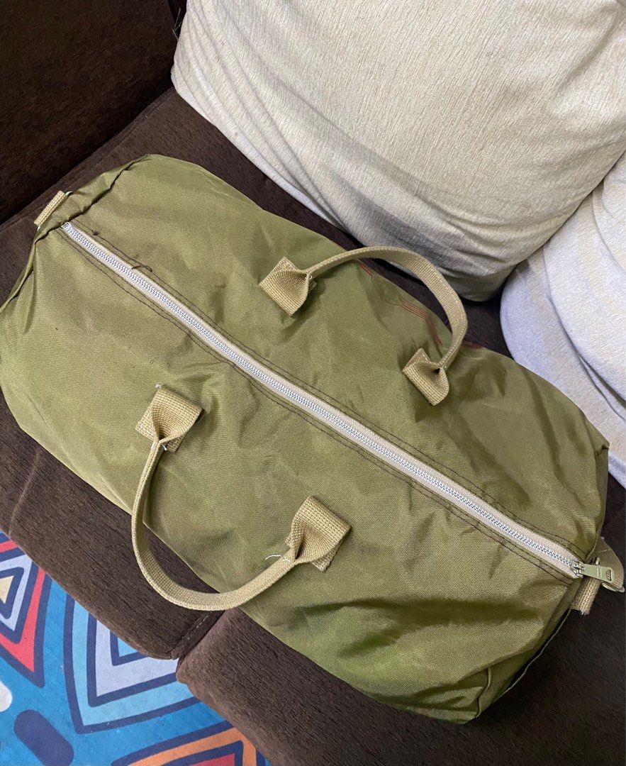 Vintage Army Travel Bag, Men's Fashion, Bags, Sling Bags on Carousell