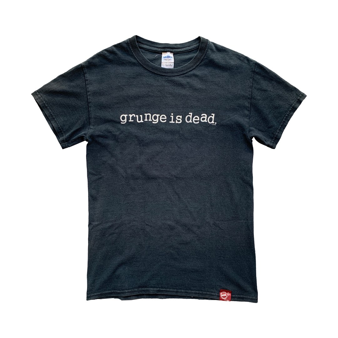 90s Theme T-Shirts For Men Grunge Is Dead T-Shirt – Kurt Cobain
